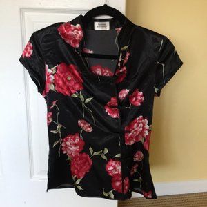 Short Sleeve Floral Blouse